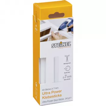STEINEL 1x40 barras de cola quente Ultra Power 7mm 100mm transparentes
