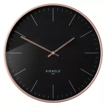 KIENZLE relógio de parede radiofónico DCF Modern 25 cm ouro rosa/preto
