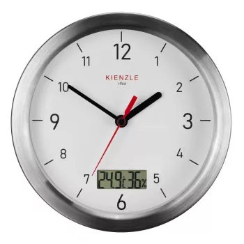 KIENZLE relógio de parede radiofónico DCF de casa de banho branco 170mm