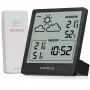 KIENZLE estação meteorológica Slim (15002) com sensor exterior sem fios, ecrã LCD, previsão meteorológica, fase da lua, despertador