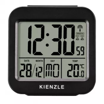 Despertador de viagem KIENZLE com indicação de temperatura interior