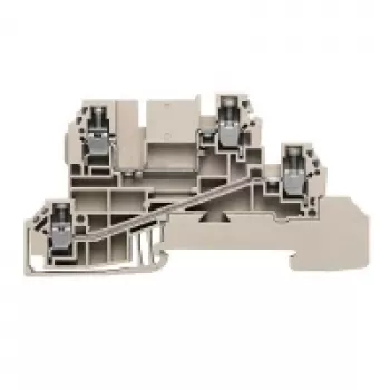 Borne de passagem Weidmüller, 2,5 mm², 24 A, 800 V, bege, ligação por parafuso, 50 unidades