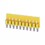 Weidmüller WQV 4/10 Conector transversal, 10 polos, 4 mm², amarelo, Poliamida, UL 94 V-0, embalagem de 20 unid.