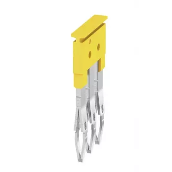 Weidmüller ZQV 2.5/3 Conector transversal, 3 polos, amarelo, 60 unid.