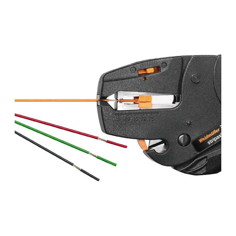 Weidmüller STRIPAX Descascador automático, 0,08-10 mm², Preto/Laranja