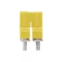 Weidmüller WQV 6/2 Conector transversal, 2 polos, 6 mm², Poliamida, Amarelo, UL 94 V-0, 50 unid.
