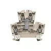 Weidmüller 1022300000 Borne de passagem, 2 níveis, ligação por parafuso, 500 V, 24 A, 4 mm², bege-escuro