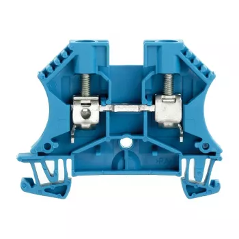 Weidmüller WDU 6 BL terminal de passagem, 6 mm², ligação por parafuso, azul, 100 unidades