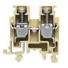 Weidmüller Borne de passagem, ligação por parafuso, 2,5 mm², 800 V, 24 A, bege-escuro, calha DIN TS 35