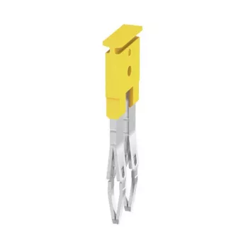 Weidmüller ZQV 2.5/2 Conector transversal, 2,5 mm², 2 polos, amarelo, 60 unid.