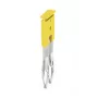 Weidmüller ZQV 2.5/2 Conector transversal, 2,5 mm², 2 polos, amarelo, 60 unid.