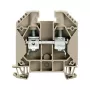 Weidmüller Borne de passagem WDU 16, ligação por parafuso, 16 mm², 1000 V, 76 A, Bege-escuro
