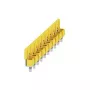 Weidmüller WQV 10/10 conector transversal, 10 polos, 10 mm², amarelo, poliamida, 20 unid.