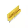 Weidmüller WQV 6/10 conector transversal, 2 polos, passo 8 mm, amarelo, poliamida, 20 unid.