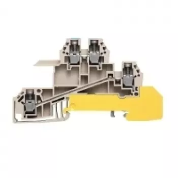 Weidmüller terminal de passagem, ligação por parafuso, 2,5 mm², 24 A, 800 V, bege, 50 unid.