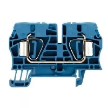 Weidmüller ZDU 6 BL terminal de passagem, 6 mm², ligação por mola, azul, 50 unid.