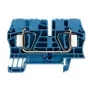 Weidmüller ZDU 6 BL terminal de passagem, 6 mm², ligação por mola de tração, azul, 50 unidades