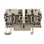 Weidmüller ZDU 4 terminal de passagem, ligação por mola, 4 mm², bege, 100 unidades