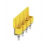 Weidmüller WQV 16N/4 conector transversal, 4 polos, 16 mm², amarelo, 50 unid.