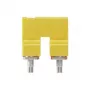 Weidmüller WQV 16N/2 conector transversal, 2 polos, 16 mm², amarelo, poliamida, 50 unid.
