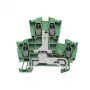 Weidmüller terminal de passagem, ligação por parafuso, 2,5 mm², 24 A, 800 V, verde, 100 unid.