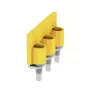 Weidmüller WQV 35N/3 conector transversal, 3 polos, passo 10 mm, amarelo, 20 unid.