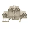 Weidmüller ZDK 2.5 terminal de passagem, ligação por mola, 2,5 mm², bege, 50 unidades