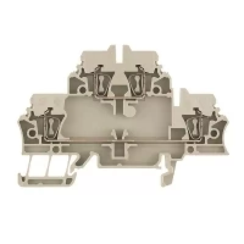 Weidmüller ZDK 2.5 terminal de passagem, ligação por mola, 2,5 mm², bege, 50 unidades