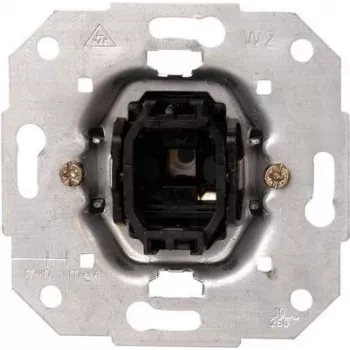HEINRICH KOPP Series módulo de interruptor 10A 250V preto metalizado IP20