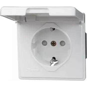Heinrich Kopp 119102080 Tomada Schuko CEE 7/3 CEE 7/4 branco 250V 16A