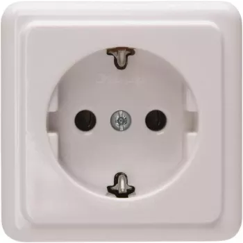 Heinrich Kopp Tomada Schuko de sobrepor 1 tomada 16A 250V branco ártico 101802000