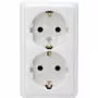HEINRICH KOPP Tomada Schuko 2 tomadas de sobrepor standard branco ártico 102502002