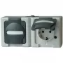 HEINRICH KOPP BLUE ELECTRIC Combinação de sobrepor interruptor e tomada Schuko, cinzento (131256002)