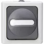 Heinrich Kopp Interruptor de botão 1P cinzento/branco termoplástico IP44 78mm