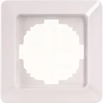Heinrich Kopp HK02 Moldura 1 módulo branco ártico