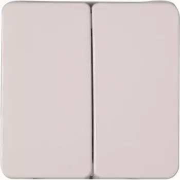 Heinrich Kopp HK02 Tampa de interruptor basculante duplo branco ártico