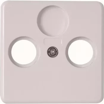Heinrich Kopp Tampa para tomada de antena TV/RF HK02 branco ártico