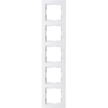 Heinrich Kopp Moldura 5 módulos branco ártico 308302008