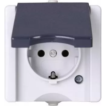 Tomada Schuko HEINRICH KOPP 1 tomada de superfície para espaços húmidos proAQA cinzento 16A 250V (947456005)