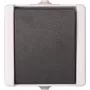 Heinrich Kopp Paris Interruptor de botão, preto e branco, termoplástico, IP44, 250 V, 10 A