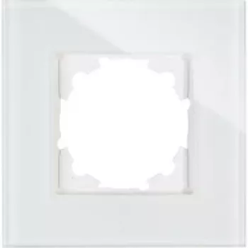 HEINRICH KOPP Moldura de cobertura 1 módulo ATHENIS branco brilhante 405302008
