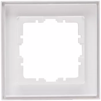 Heinrich Kopp HK07 Moldura de cobertura 1 módulo cor aço 402147002