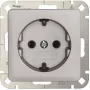 Heinrich Kopp HK02 Tomada Schuko aço inoxidável 1 tomada de encastrar 16A 250V