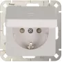 Heinrich Kopp HK02 Tomada Schuko com proteção reforçada contra contacto, branco puro (RAL 9010), de encastrar