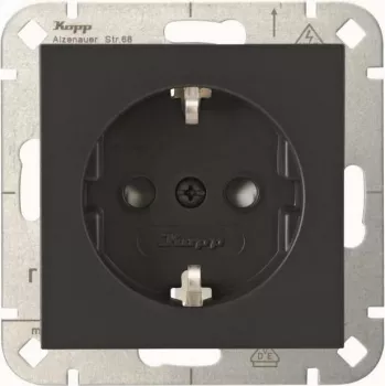Heinrich Kopp HK07 Tomada Schuko com proteção reforçada contra contacto, branco puro