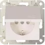 HEINRICH KOPP HK 07 Tomada Schuko 1 tomada com tampa basculante, branco puro, de encastrar, IP44, 250V/16A, 940129002