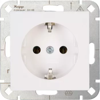 Heinrich Kopp HK07 Tomada Schuko branco puro 949329007