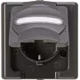 Heinrich Kopp Tomada Schuko de superfície 1 tomada BlueElectric antracite