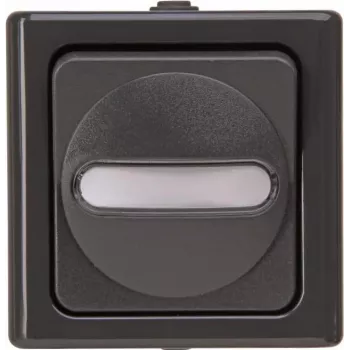 Interruptor de tecla Heinrich Kopp antracite 1 tomada de parede IP44 BlueElectric com luz de controlo