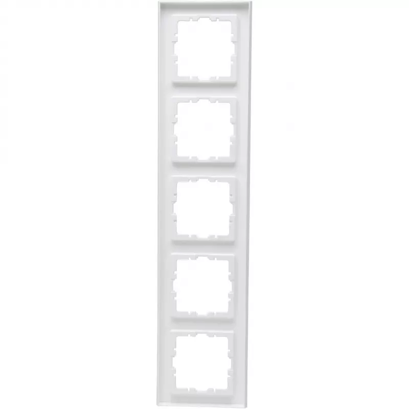 Moldura de cobertura HEINRICH KOPP KOPP 5 tomadas HK07 PURE (370,8 x 86 x 9,5 mm | IP20 | fixação por encaixe) - branco puro (407229008)